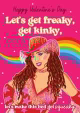 Naughty Valentine's Day Card - Chappell Roan - Let's get Freaky created by Foggish
