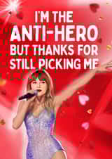 Fun Valentine's Day Card - Taylor Swift - Anti-Hero created by Mrs Best Paper Co.