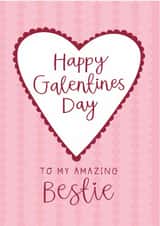 Cute Galentine's Day Card - Amazing Bestie created by Two For Joy Illustration