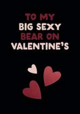 Fun Valentine's Card - For Him - Bear - LGBTQ+ created by The Buddy Fernandez Card Co.