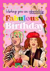 Fun Birthday Card - Ab Fab - Wishing You An Absolutely Fabulous Birthday created by Foggish
