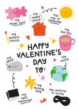 Cute Valentine’s Day Card - For Your Loved One - Illustrations created by Twisted Haggis