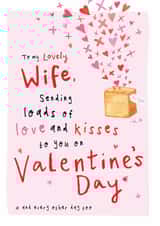 Cute Valentine's Day Card Lovely Wife created by Bow & Bell