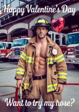 Naughty Valentine's Day Card - Fireman's Hose created by Diana Wolters