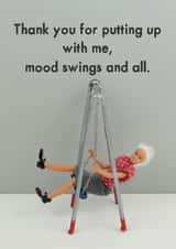 Funny Valentine's Day Card - Mood Swings created by Bold & Bright Cards