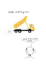 Funny Father's Day Card - Dads Making Tea created by A Does Art