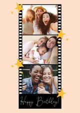 Personalised Birthday Photo Card created by Little Prints Fred Designs - Classic Birthday Card - Film Strip