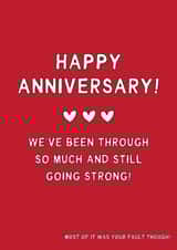 Funny Anniversary Card - Still Going Strong created by Gem Draws Stuff