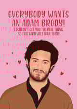 Fun Valentine's Day Card - Adam Brody - Hearts created by Alexa Makes Cards