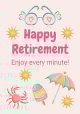 Summer-Themed Retirement Design with Fun Beach Elements created by Elisabeth Cölfen