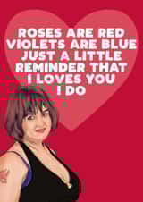 Fun Valentine's Day Card - Nessa - I Loves You I Do created by Filthy Sentiments