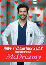 Fun Valentine's Day Card - Grey's Anatomy - Love From Your McDreamy created by CC Designs