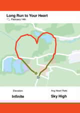 Funny Strava Valentine's Card - Funny Sporty Running & Fitness created by ClemBow Studio