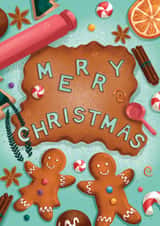 Merry Christmas Gingerbread Baking Card created by EvercrafterDesign