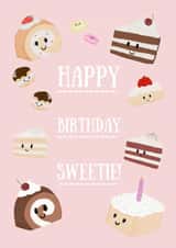 Cute Birthday Card - For Her - Sweetie created by Philippa Kemp