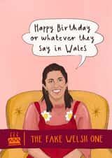 Funny Birthday Card - The Traitors Charlotte - Fake Welsh Accent created by Running with Scissors