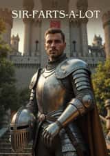 Funny Birthday Card - Knight - Farts A Lot created by Janath