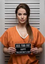 Personalised Face Swap Valentine's Card – Cheeky Mugshot – Ass created by Diana Wolters