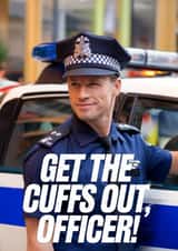 Personalised Face Swap Valentine’s Card – Sexy Police Officer Pun created by Diana Wolters