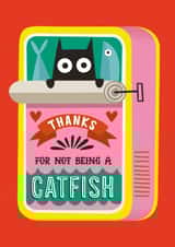 Funny Valentine's Day Card - Catfish - Online Dating created by AbiGoLucky