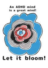 Cute Just Because Card - ADHD - Let It Bloom created by Kathryn Doodle Player