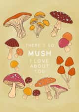 Cute Valentine's Day Card - Mushrooms created by Victoria Taylor