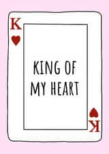 Cute Valentine's Day Card - King Of My Heart - Card created by Amy (Hedgecards)