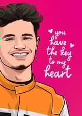 Fun Valentine's Day/Anniversary Card - Lando Norris - Pun created by All Things Banter