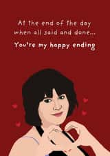 Cute Valentine's Day Card - Nessa - You're My Happy Ending created by Original Fox Cards