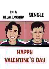 Funny Valentine's Day Card - Squid Game - In A Relationship Versus Single created by Doublea