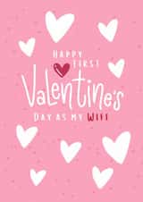 Cute Valentine's Day Card - For Wife - First Valentine's created by Parsy Designs