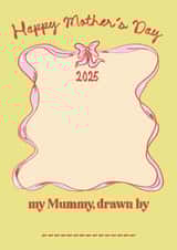 Cute Mother's Day Card - Your Child's Drawing of Mum created by Tulastra Studio