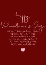 Classic Valentine's Day Card - Boyfriend - Forever And Always created by Cake For Breakfast