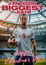 Fun Valentine's Day Card - Harry Kane - Biggest Fan created by Richy B