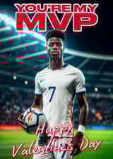 Fun Valentine's Day Card - Bukayo Saka - MVP created by Richy B