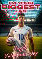Fun Valentine's Day Card - Jude Bellingham - I'm Your Biggest Fan created by Richy B