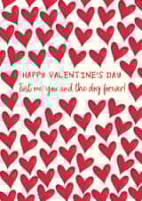 Cute Valentine's Day Card - You, Me And The Dog created by The Boy and the Bear