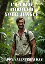 Cheeky Valentine's Day Card - For Her - Trek Through Your Jungle created by Wits & Giggles