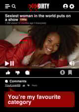 Naughty Valentine's Day Card - XXX - You're My Favourite Category created by Wits & Giggles