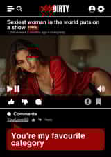 Naughty Valentine's Day Card - For Her - You're My Favourite Category created by Wits & Giggles