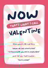 Cheeky Valentine's Day Card - Now That's What I Call Valentine - Top Hits created by PaperJam Print Co.