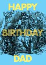 Fun Birthday Card - For Dad - Medieval Banquet created by OBJECTABLES