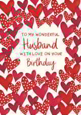 Classic Birthday Card - Wonderful Husband created by The Boy and the Bear