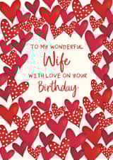 Classic Birthday Card - Wonderful Wife created by The Boy and the Bear