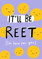 Cute Thinking Of You Card - It'll Be Reet created by Christine Gore