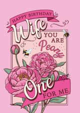 Pretty Floral Birthday Card for a Garden Loving Wife created by Angie Spurgeon