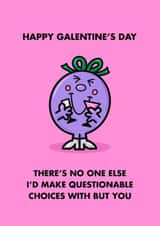 Little Miss Naughty - Cheeky Galentine's Day Card created by Mr. Men