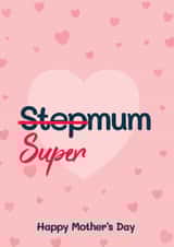 Cute Mother's Day Card - Super Step Mum created by Bev O'Connor || @oconnordesign