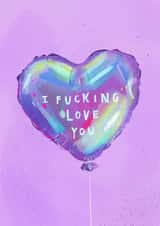 Funny Anniversary Card - Heart Balloon created by Studio Snow