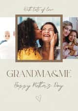 Personalised Mothers Day Photo Card created by Choo Choo  - Classic Mother's Day Card - Grandma And Me